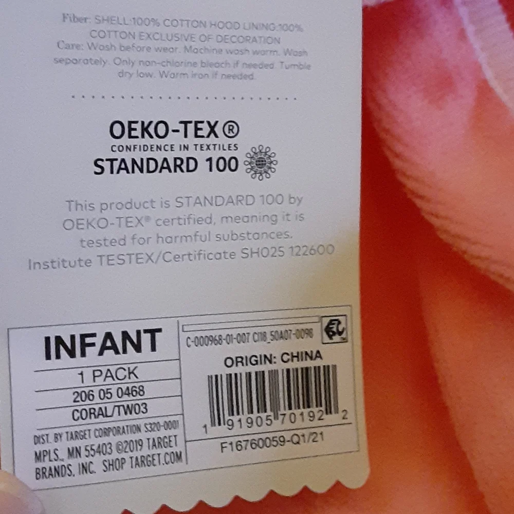 Cloud Island Flamingo Pink Infant Hooded Towel 30